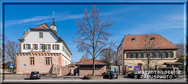 Pfälzer Schloss und Kollektur in der Georg-August-Zinn-Strasse
